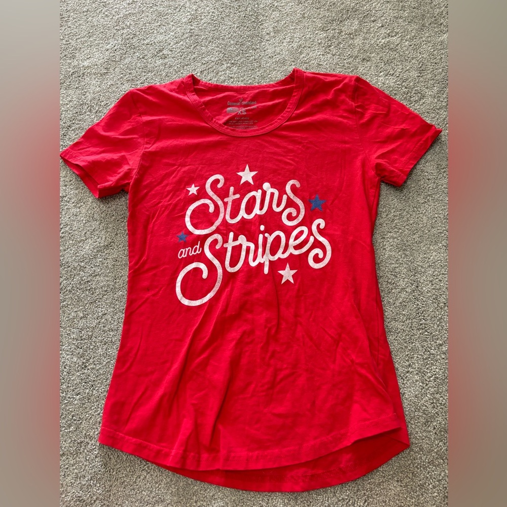 Red, patriotic, shirt
